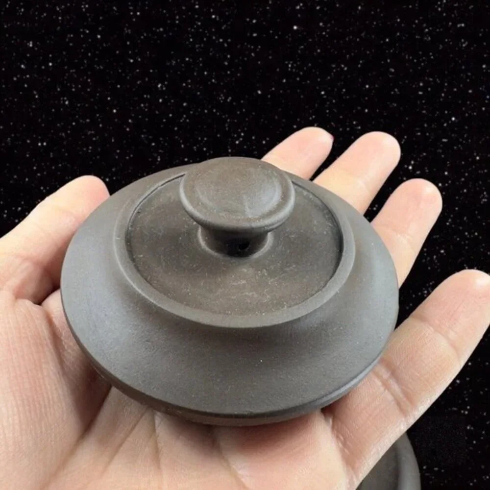 Yixing Zisha Clay‎ Handmade Ceramic Pottery Teapot Carafe W Handle Artist Marked